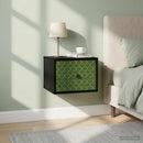 vidaXL Fali éjjeli szekrény GELEEN 2 db Fekete Tölgy 36 x 33 x 25 cm