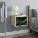 vidaXL Fali éjjeli szekrény WIJHE 2 db Sonoma Tölgy 36 x 33 x 25 cm