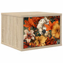 vidaXL Fali éjjeli szekrény GENNEP Sonoma Tölgy 36 x 33 x 25 cm