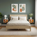 vidaXL Fali éjjeli szekrény GENNEP 2 db Sonoma Tölgy 36 x 33 x 25 cm