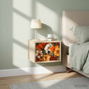 vidaXL Fali éjjeli szekrény GENNEP 2 db Sonoma Tölgy 36 x 33 x 25 cm
