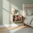 vidaXL Fali éjjeli szekrény BORNE 2 db Sonoma Tölgy 36 x 33 x 25 cm
