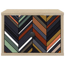 vidaXL Fali éjjeli szekrény OMMEN 2 db Sonoma Tölgy 36 x 33 x 25 cm