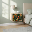 vidaXL Fali éjjeli szekrény ZAANDAM 2 db Sonoma Tölgy 36 x 33 x 25 cm