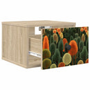 vidaXL Fali éjjeli szekrény ZAANDAM 2 db Sonoma Tölgy 36 x 33 x 25 cm