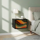 vidaXL Fali éjjeli szekrény BONN 2 db Fekete Tölgy 36 x 33 x 25 cm