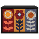 vidaXL Fali éjjeli szekrény ESSEN 2 db Fekete Tölgy 36 x 33 x 25 cm