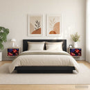 vidaXL Fali éjjeli szekrény KIEL 2 db Sonoma Tölgy 36 x 33 x 25 cm