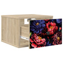 vidaXL Fali éjjeli szekrény KIEL 2 db Sonoma Tölgy 36 x 33 x 25 cm