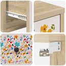 vidaXL Fali éjjeli szekrény MAINZ 2 db Sonoma Tölgy 36 x 33 x 25 cm