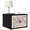 vidaXL Fali éjjeli szekrény MAINZ 2 db Fekete Tölgy 36 x 33 x 25 cm