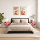 vidaXL Fali éjjeli szekrény AACHEN 2 db Sonoma Tölgy 36 x 33 x 25 cm