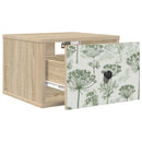 vidaXL Fali éjjeli szekrény GOTHA 2 db Sonoma Tölgy 36 x 33 x 25 cm