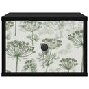 vidaXL Fali éjjeli szekrény GOTHA 2 db Fekete Tölgy 36 x 33 x 25 cm