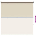 vidaXL Kültéri roló árnyékoló UV védelem Bézs 145 x 140 cm (Sz x M)