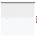 vidaXL Kültéri roló árnyékoló UV védelem Fehér 105 x 230 cm (Sz x Ma)