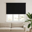 vidaXL Kültéri roló árnyékoló UV védelem Fekete 205 x 140 cm (Sz x M)