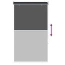 vidaXL Kültéri roló árnyékoló UV védelem Fekete 85 x 230 cm (Sz x M)