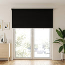 vidaXL Kültéri roló árnyékoló UV védelem Fekete 125 x 230 cm (Sz x M)