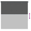 vidaXL Kültéri roló árnyékoló UV védelem Fekete 145 x 230 cm (Sz x M)