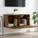 vidaXL Fali Szekrény Falra szerelhető Antik fa 80 x 36,5 x 35 cm