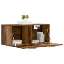 vidaXL Fali Szekrény Falra szerelhető Antik fa 80 x 36,5 x 35 cm