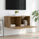vidaXL Fali Szekrény Falra szerelhető Kézműves tölgy 80 x 36,5 x 35 cm