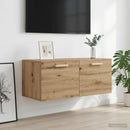 vidaXL Fali Szekrény Falra szerelhető Kézműves tölgy 80 x 36,5 x 35 cm