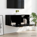 vidaXL Fali Szekrény Falra szerelhető Fekete tölgy 80 x 36,5 x 35 cm