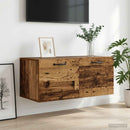 vidaXL Fali Szekrény Falra szerelhető Antik fa 80 x 36,5 x 35 cm