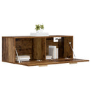 vidaXL Fali Szekrény Antik fa 100 x 36,5 x 35 cm Szerelt Fa