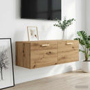 vidaXL Fali Szekrény 100 x 36,5 x 35 cm Szerelt Fa Kézműves tölgy