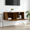 vidaXL Fali Szekrény Antik fa 100 x 36,5 x 35 cm Szerelt Fa
