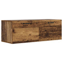 vidaXL Fali Szekrény Antik fa 100 x 36,5 x 35 cm Szerelt Fa
