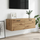 vidaXL Fali Szekrény 100 x 36,5 x 35 cm Szerelt Fa Kézműves tölgy