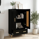 vidaXL Magasfiú Fekete Tölgy 70 x 31 x 115 cm Szerelt Fa