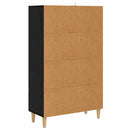 vidaXL Magasfiú Fekete Tölgy 70 x 31 x 115 cm Szerelt Fa
