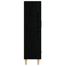 vidaXL Magasfiú Fekete Tölgy 70 x 31 x 115 cm Szerelt Fa