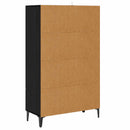 vidaXL Magasfiú Fekete Tölgy 70 x 31 x 115 cm Szerelt Fa