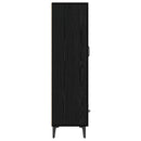 vidaXL Magasfiú Fekete Tölgy 70 x 31 x 115 cm Szerelt Fa