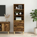 vidaXL Magasfiú Antik Fa 40 x 36 x 110 cm Szerelt Fa