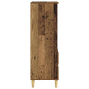 vidaXL Magasfiú Antik Fa 40 x 36 x 110 cm Szerelt Fa
