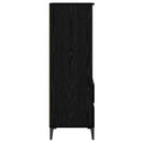 vidaXL Magasfiú Fekete Tölgy 40 x 36 x 110 cm Szerelt Fa
