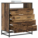 vidaXL Fiókos szekrény 4-Fiók Antik fa 70 x 41 x 83,5 cm Szerelt Fa