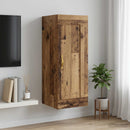 vidaXL Fali Szekrény Antik Fa 34,5 x 34 x 90 cm Szerelt Fa