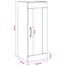 vidaXL Fali Szekrény Antik Fa 34,5 x 34 x 90 cm Szerelt Fa