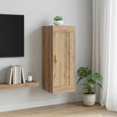 vidaXL Fali Szekrény Kézműves Tölgy 34,5 x 34 x 90 cm Szerelt Fa