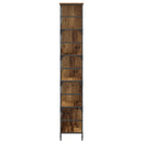 vidaXL Könyvespolc 4 szintes 78,5 x 33 x 188,5 cm fém PB Antik fa