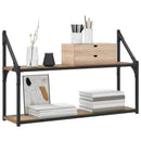 vidaXL Falpolc Falra szerelhető Kézműves tölgy 80 x 21 x 51 cm fém PB