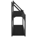 vidaXL Falpolc Falra szerelhető Fekete tölgy 80 x 21 x 51 cm fém PB